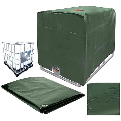 Buy Outdoor IBC Rain Barrel Cover for 1000L, Heavy Duty IBC Tote Cover 275 Gallon IBC Tank Cover ...