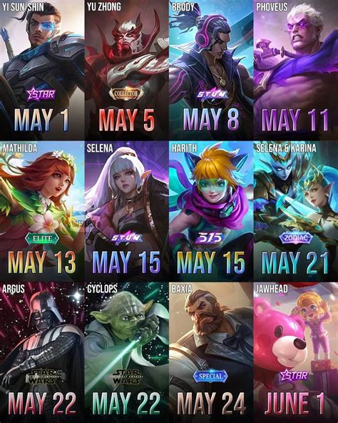 Upcoming Mobile Legends Skins for May 2021 Leaked