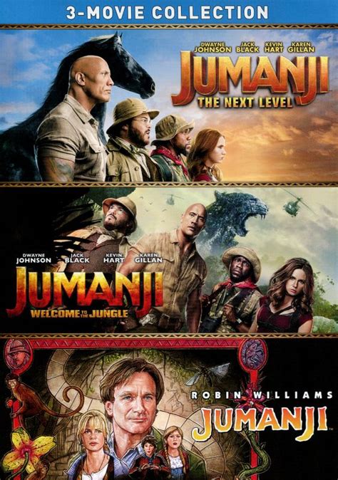 Jumanji/Jumanji: Welcome to the Jungle/Jumanji: The Next Level [DVD ...