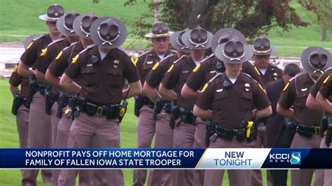 The home of a fallen Iowa State Patrol trooper has been paid in full