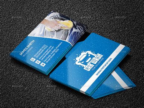 Car Wash Business Cards Templates