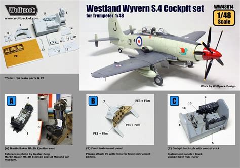 Wyvern S.4 cockpit set