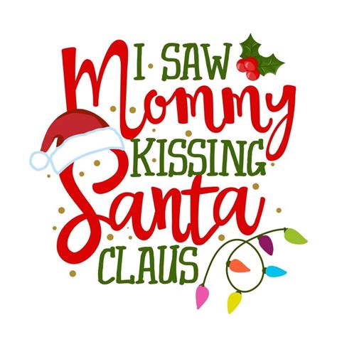 I Saw Mommy Kissing Santa Claus Fabric Panel - Etsy