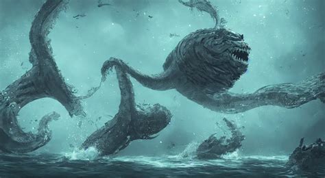 Underwater Leviathan, happy, emotion, concept art, | Stable Diffusion ...