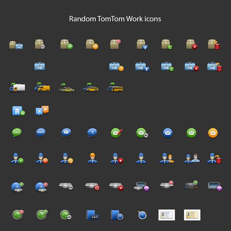 TomTom Work Icons and UI | Behance