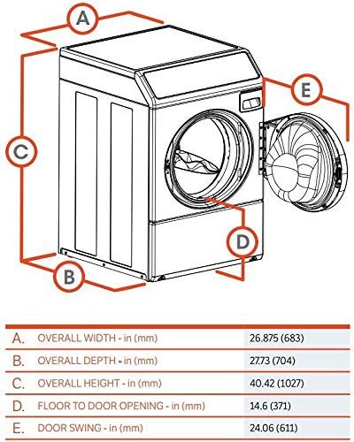 Speed Queen LFNE5BSP115TW01 27 Inch Commercial Front Load Washer with 3.42 cu. ft. Capacity ...