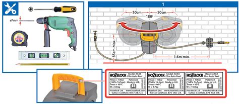 HOZELOCK 2401 AutoReel Wall Mounted Hose Reel Instructions