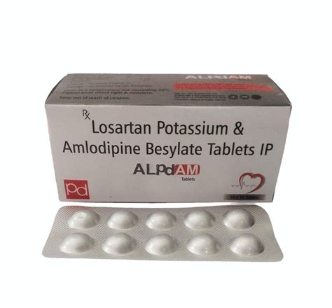 Losartan + Amlodipine at Rs 1150/box | Losartan Potassium Tablet in Sas Nagar | ID: 2851228171612