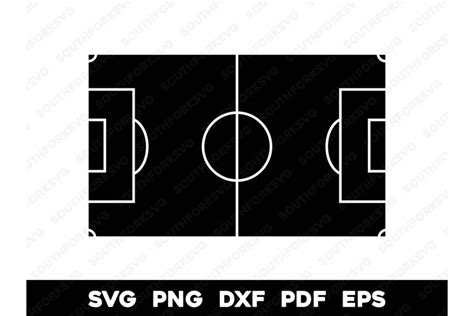 Soccer Field Silhouette Transparent SVG PNG DXF EPS PDF