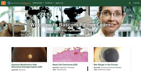 Bascom Palmer Learn... Anytime, Anywhere - University of Miami Health System | Content Hub