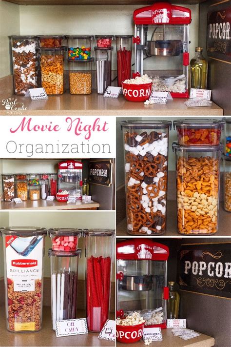 Movie Night Kept Organized and Fun! | Movie room decor, Movie night room, Home cinema room