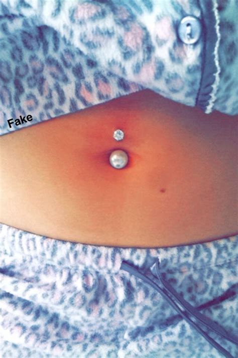 Fake belly button piercing - #BellyButtonPiercingCare # ...