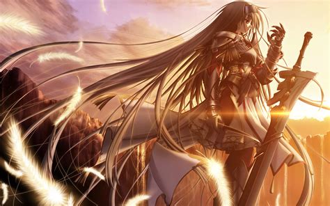 Anime Female Warrior Wallpaper - WallpaperSafari