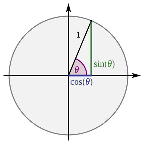 Sinus und Kosinus am Einheitskreis | Trigonometric functions, Functions ...