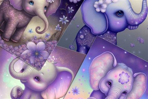 Cute Elephants Background