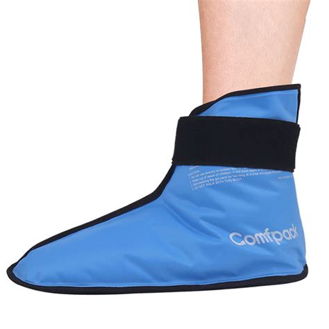 Comfpack Foot Ice Pack Hot Cold Therapy Ice Shoe Full Coverage Ankle Ice Pack for Plantar ...