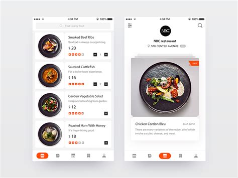 Food Menu UI Design by minrui_ on Dribbble