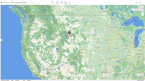 Powell, Wyoming Map