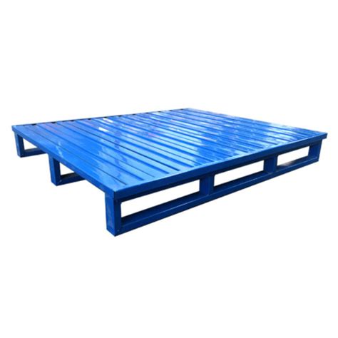 Iron Steel Stackable Pallet Racks Durable / Warehouse Metal Storage Pallets Powder Coated