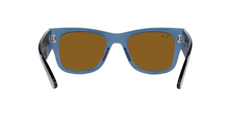 Buy Ray-Ban Ray-Ban Sunglasses | Transparent Blu Sunglasses ( 0Rb0840S | Square | Blue Frame ...