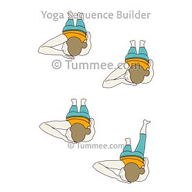 Crocodile Pose Arm Leg Flow (Makarasana Hasta Pada Vinyasa) Steps | Tummee.com