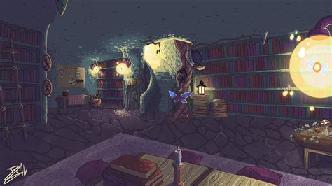 The Magical Library :: Behance