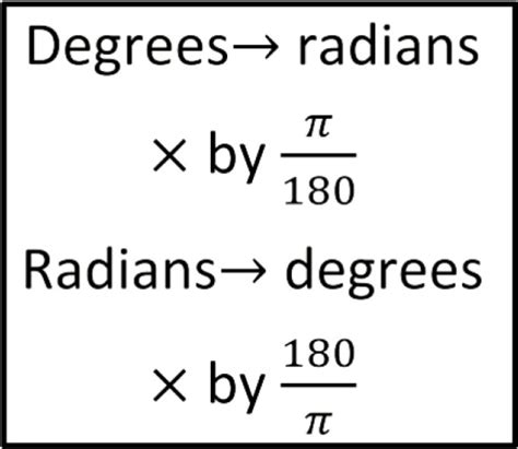 Convert Radians and Degrees