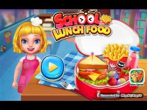 Lunch Food kids game - YouTube