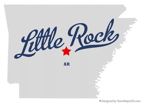Map of Little Rock, AR, Arkansas