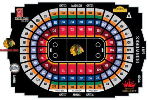 NHL Hockey Arenas - United Center - Home of the Chicago Blackhawks