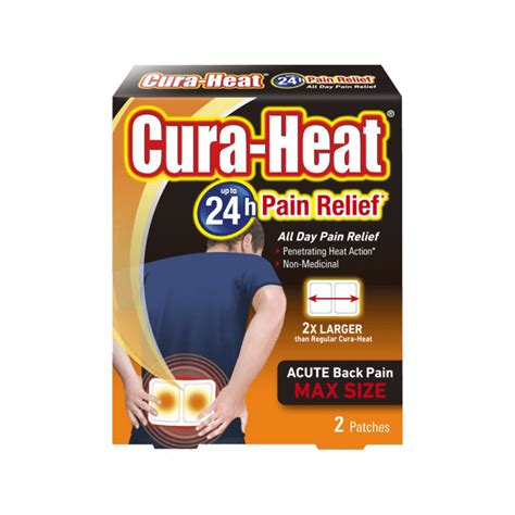 Cura-Heat Back & Shoulder Pain - 4 Patches - Medicine Delivery Service