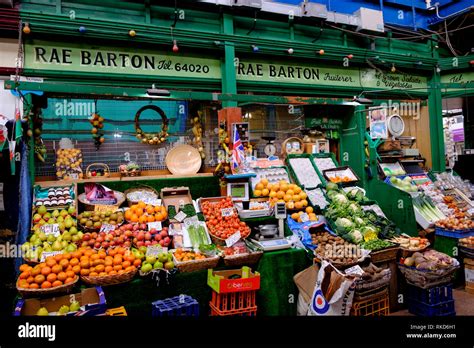 Around Newport Gwent Wales. Newport Market Rae Barton vegatable stall Stock Photo - Alamy