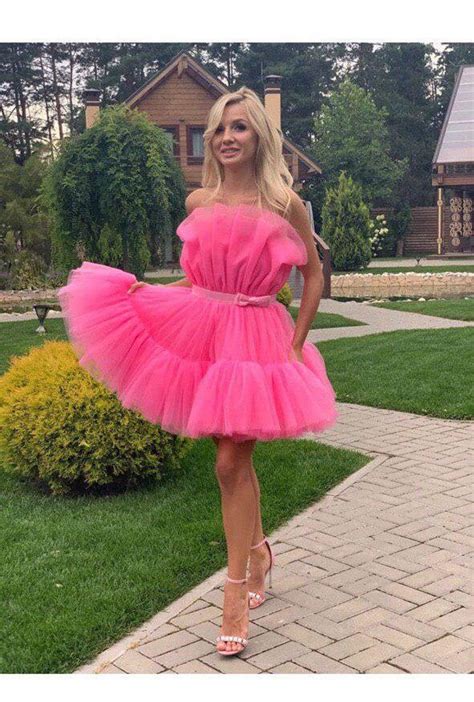 Hot pink Barbie style tulle dress for women hot pink stylish | Etsy in ...