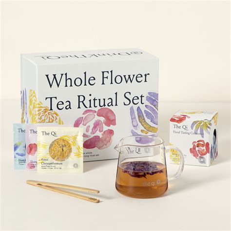 Uncommon Goods | Flower Tea Ritual Gift Set | Floral tea, Herbal Tea