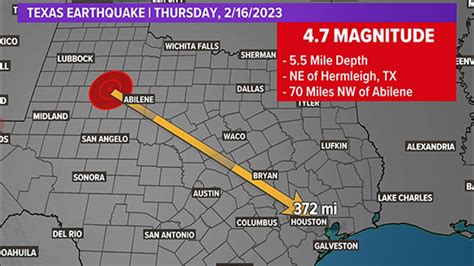 Texas earthquake: Magnitude 4.7 earthquake shakes NW Texas | khou.com