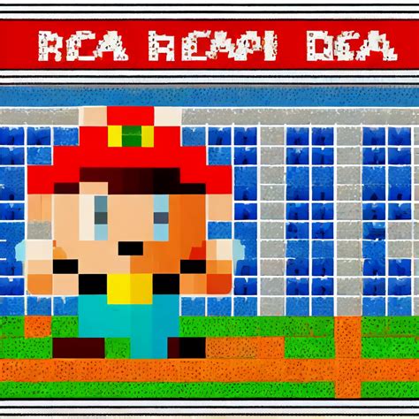 KREA AI - Cristiano Ronaldo，retro pixel art, mario style.bea...