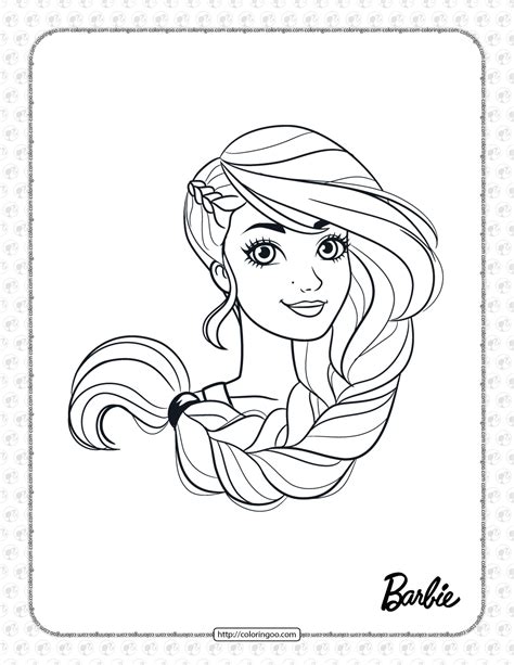 Barbie Doll Coloring Page