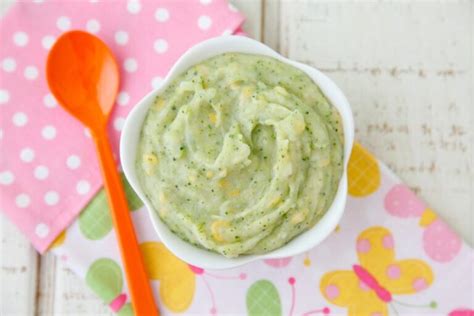 Broccoli, Potato and Cheese Puree - Weelicious