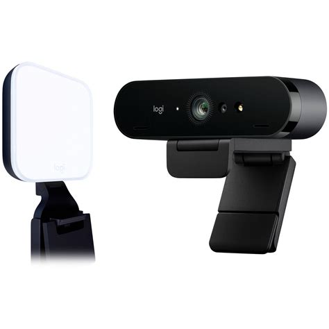 Logitech 4K Pro Webcam with Litra Glow Premium Streaming Light