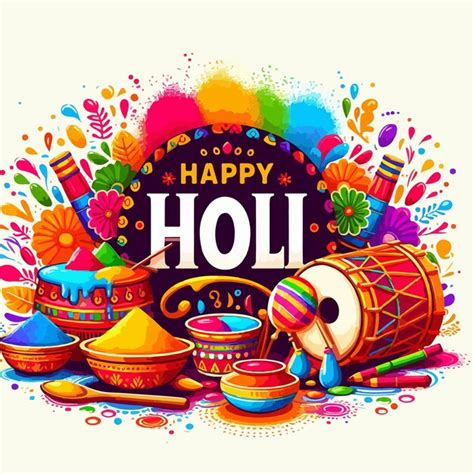 Premium Vector | Happy holi indian festival religious background ...