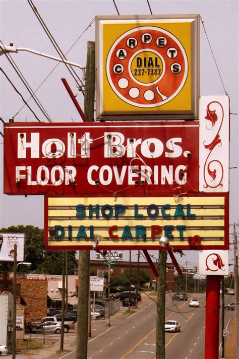 Holt Bros. Floor Covering neon sign | Located along Gallatin… | Flickr