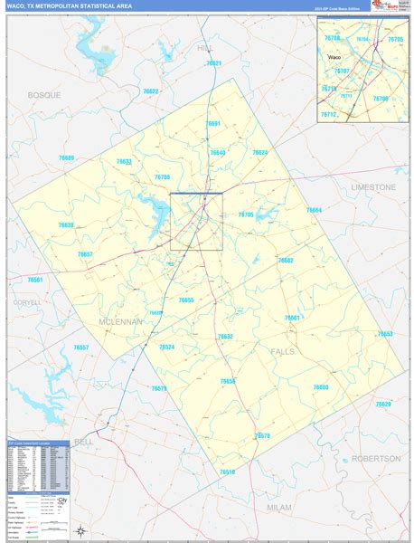 Maps of Waco Metro Area Texas - marketmaps.com