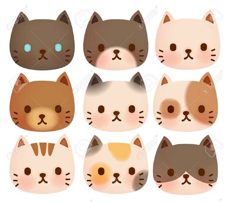 cute cat cartoon | Cat face drawing, Cute cat face, Cats illustration