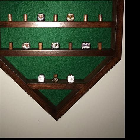 Home Plate Championship Ring Display Case | Etsy | Ring display case ...