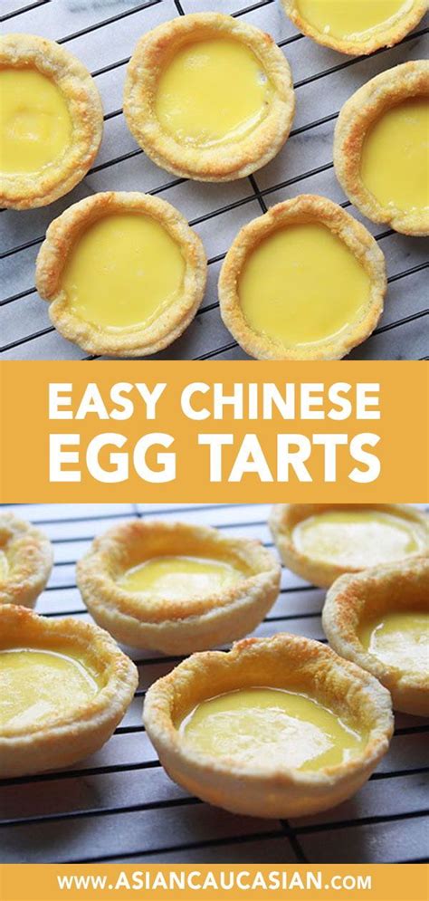 Easy Chinese Egg Tarts - Asian Caucasian Food Blog