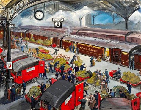 Pin by Railcolor on artistic railways | Euston station, Art uk, Train art