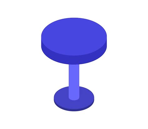 Premium Vector | Isometric round table