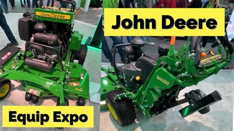 10 mins of John Deer Mowers and more at Equipment Expo new 2023 models - YouTube