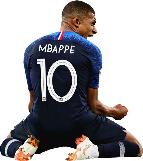 Kylian Mbappé France football render - FootyRenders