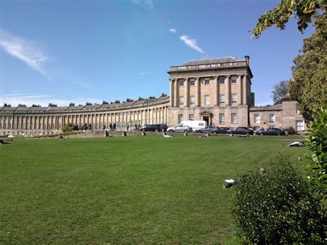 The Royal Crescent is a residential road of 30 houses laid out in a crescent in the city of Bath ...